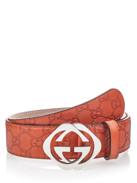 orange gucci belt mens|gucci belt men original.